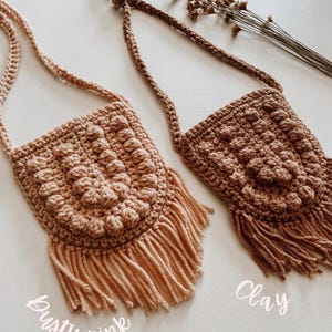 Sac à main bohème pour tout-petits | Porte-monnaie enfant à franges | Sac à main pour tout-petit | Porte-monnaie au crochet | Sac à main bandoulière petite fille | Cadeau pour tout-petit | Accessoires pour tout-petits