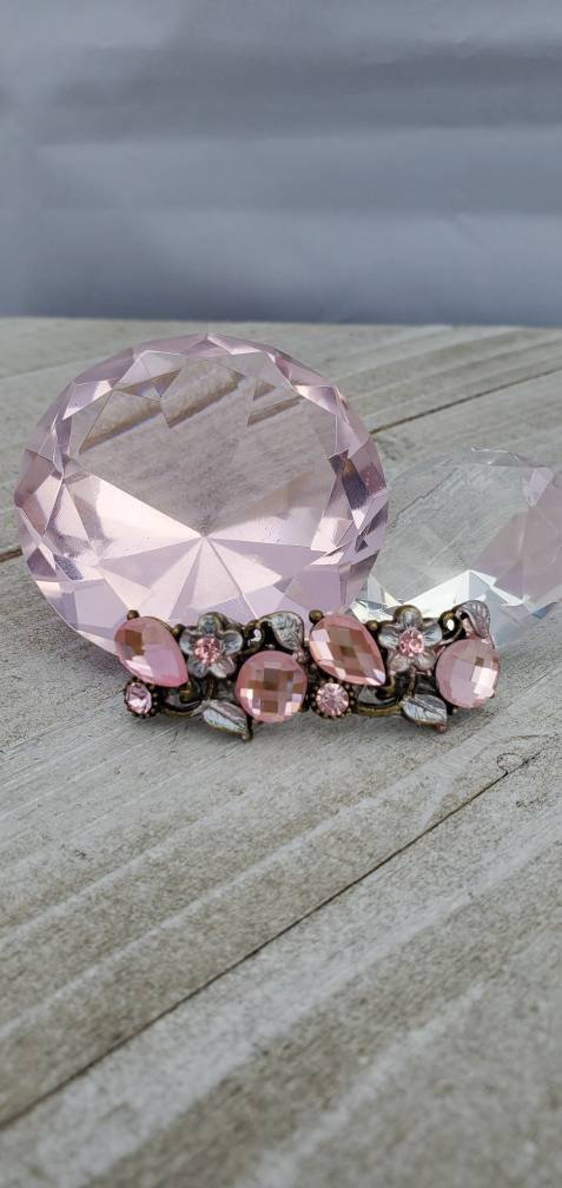 Pink Hair Accessory Pink Wedding Hair Accessory Bridal Etsy