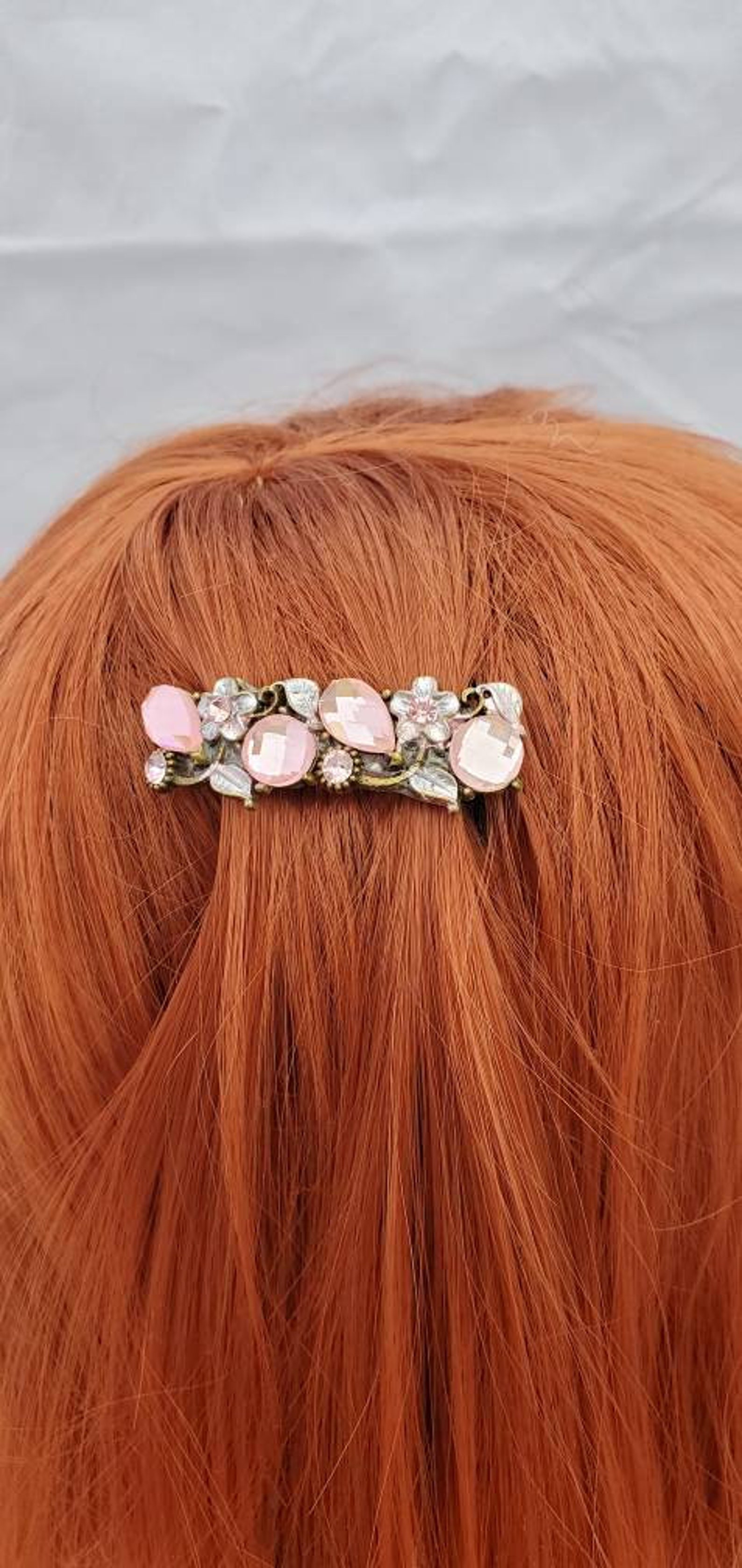 Pink Hair Accessory Pink Wedding Hair Accessory Bridal Etsy