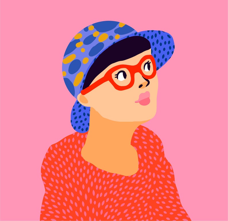 Hand Draw Digital Portrait Illustration A Personalized Etsy Australia