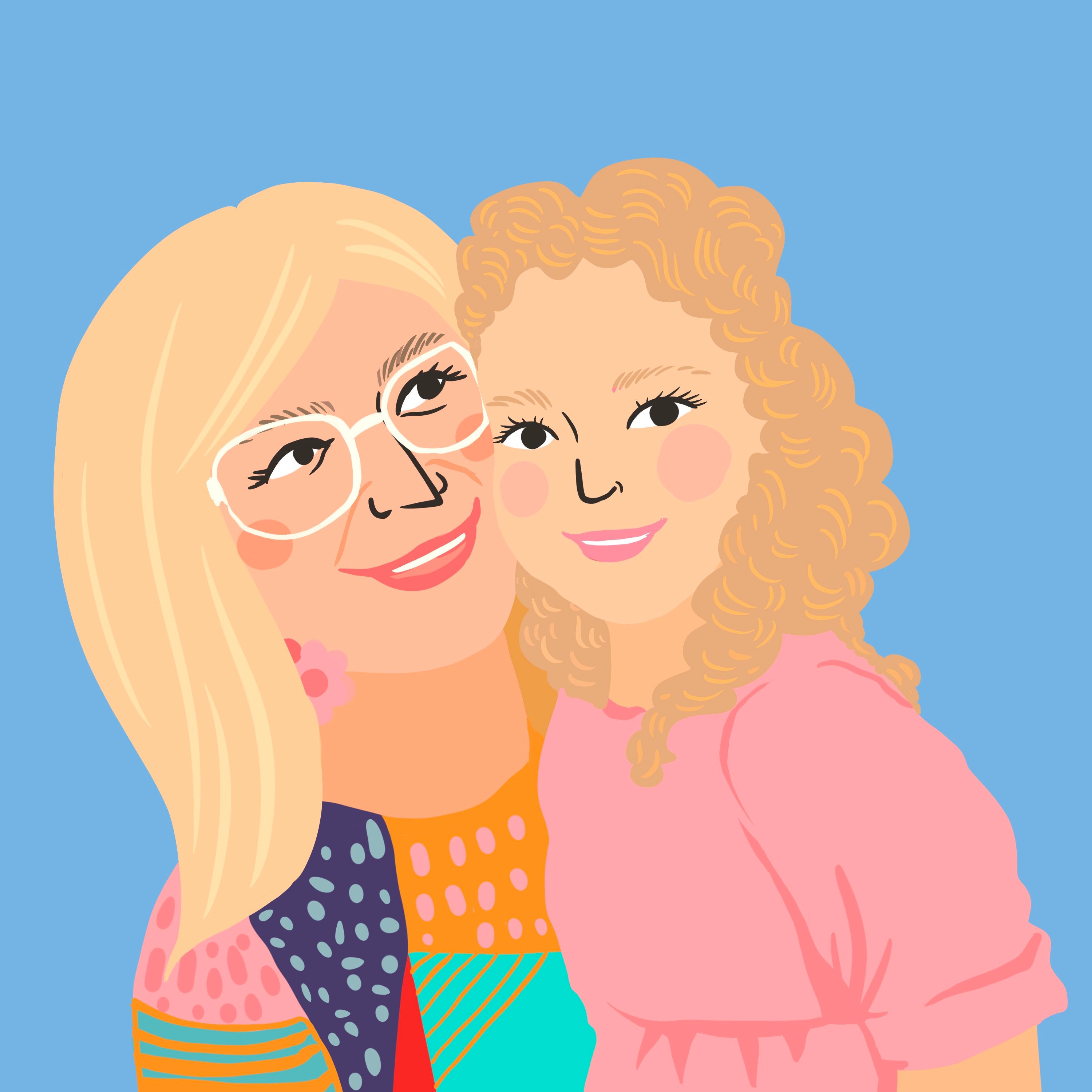 Hand Draw Digital Portrait Illustration A Personalized Etsy Australia