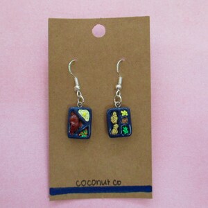 Handmade Polymer Clay TV Dinner Earrings | Cute Earrings | Funky Earrings | Statement Earrings | Unique Jewelry | Fun Earrings