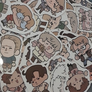 MINI HETALIA STICKERS (set of seven)