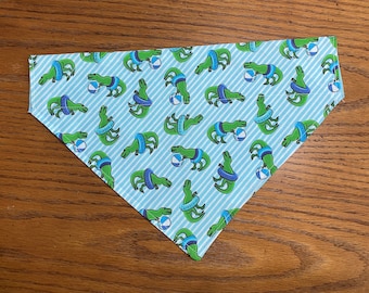 Dino Dog Bandana/FUN Summer Dinosaur Pet Bandana/Cat or Dog Bandana/Over the Collar or Tie ON Bandana