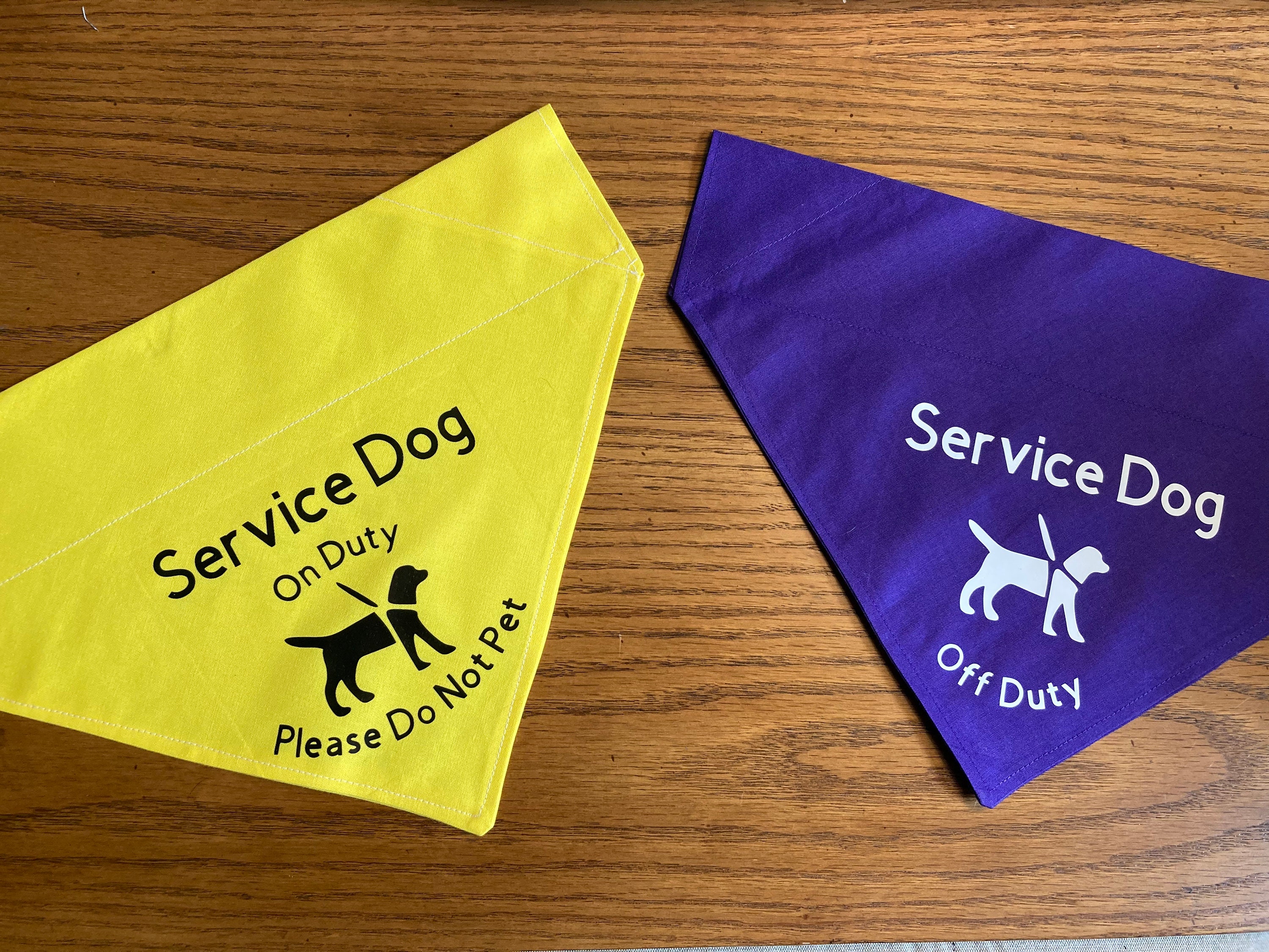 NEW Service Dog Bandana Reversible Service Dog Bandana Etsy