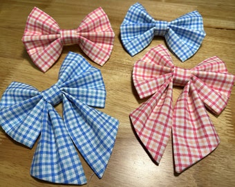 Custom Bow Ties and Sailor Bows/Slide on Collar Bow Ties, Sailor Bows/Dog Bow Tie/Pet Bow Tie/Over the Collar Bows