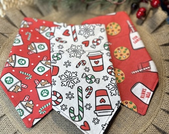 Christmas Bandana/Christmas Puppuccino Bandana/Fun Christmas Dog Bandana/Cat Bandana/Pet Bandana