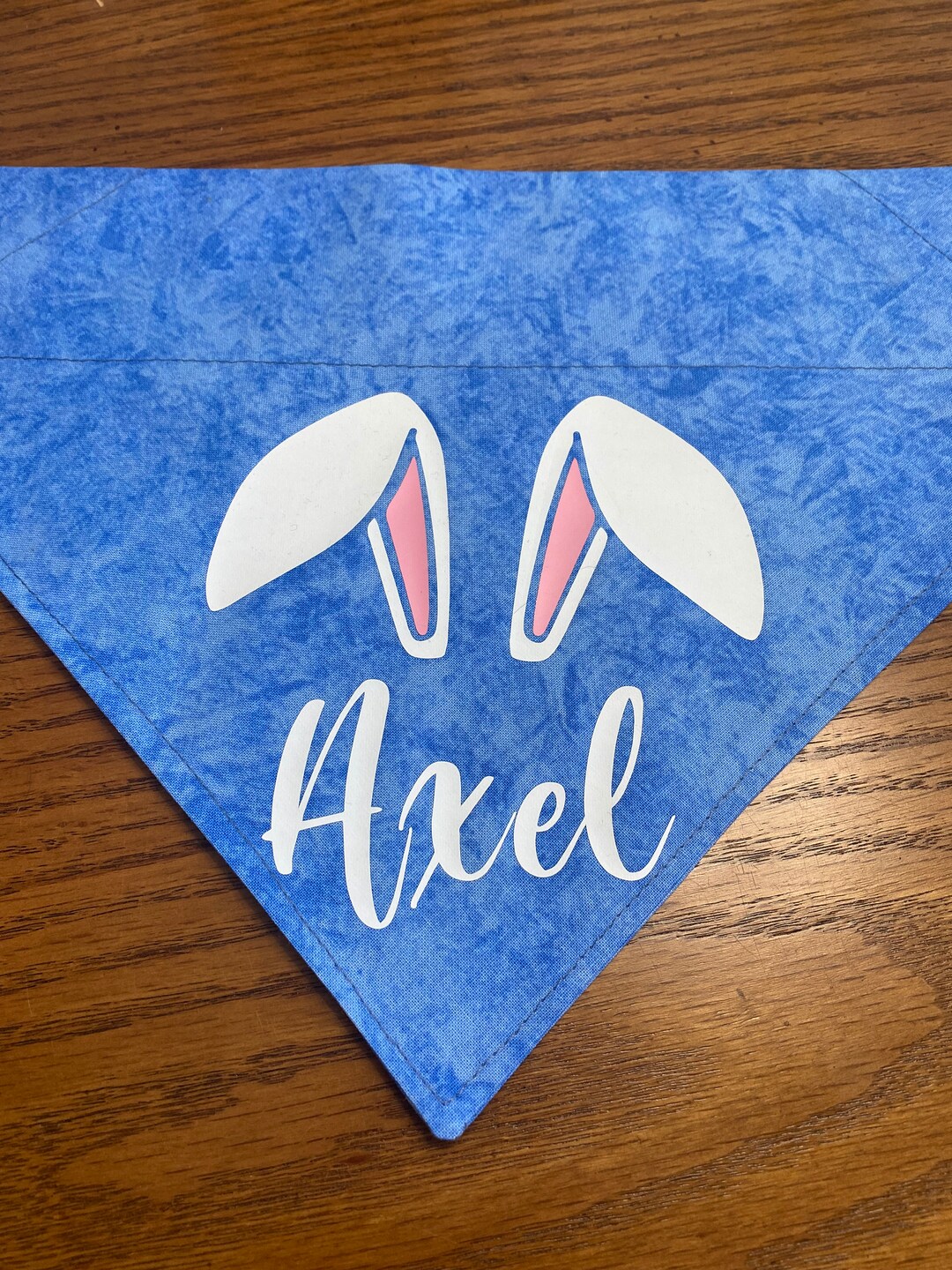 Easter Dog Bandana/bunny Ears Dog Bandana/personalized Bandana/over