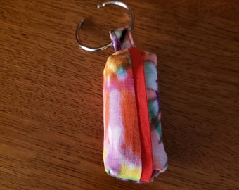 Tie Dye Dog Waste Bag Holder/Waste Bag Pocket/Attach to leash Bag Holder