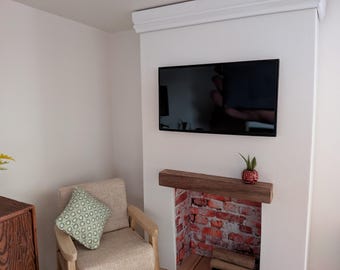 1:12th Scale Dollhouse Miniature. Black Flat Screen Television For Wall Mounting.