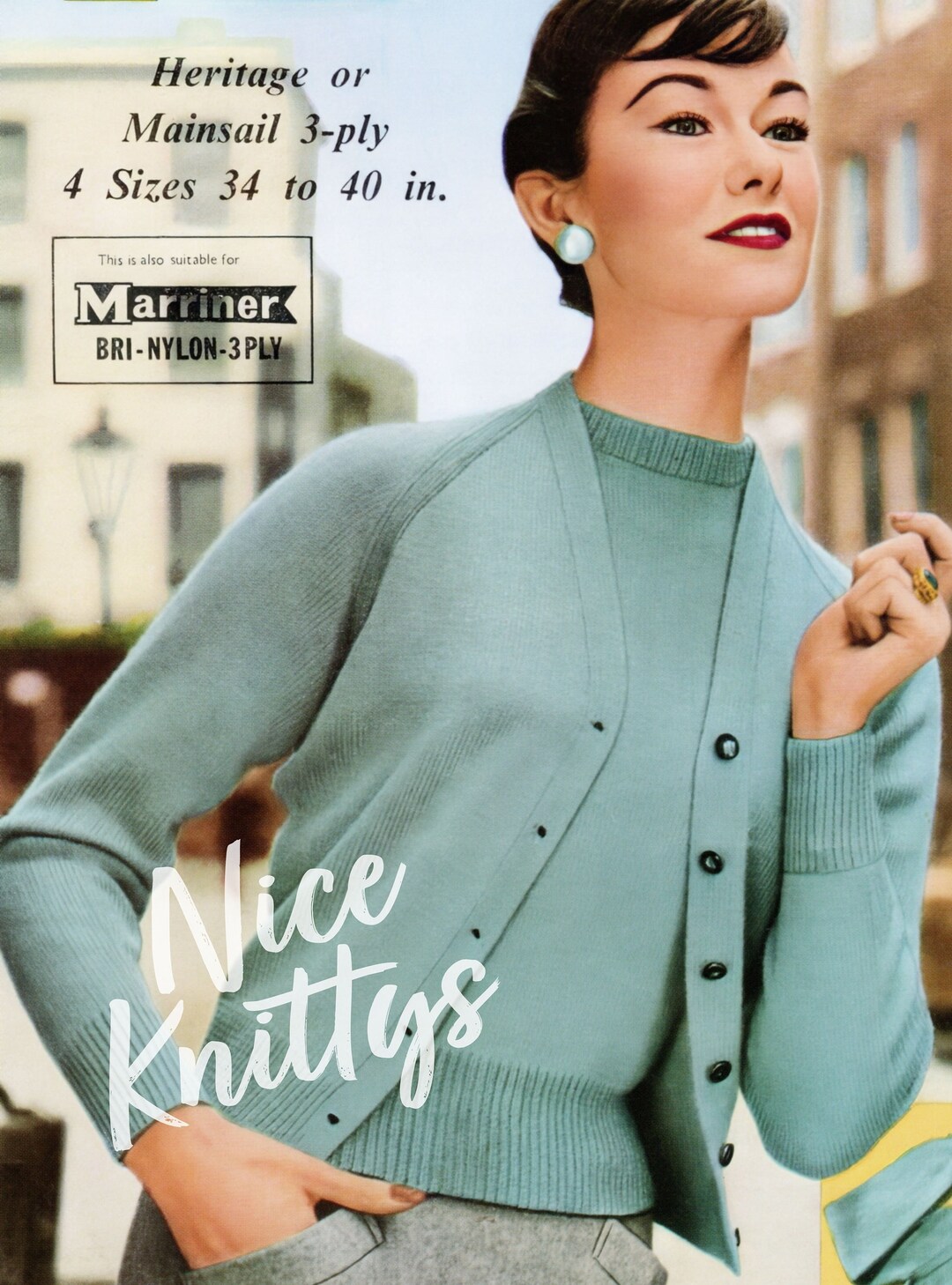 Woman's Vintage 1950's Raglan Twin Set With Alternative Cardigans ...