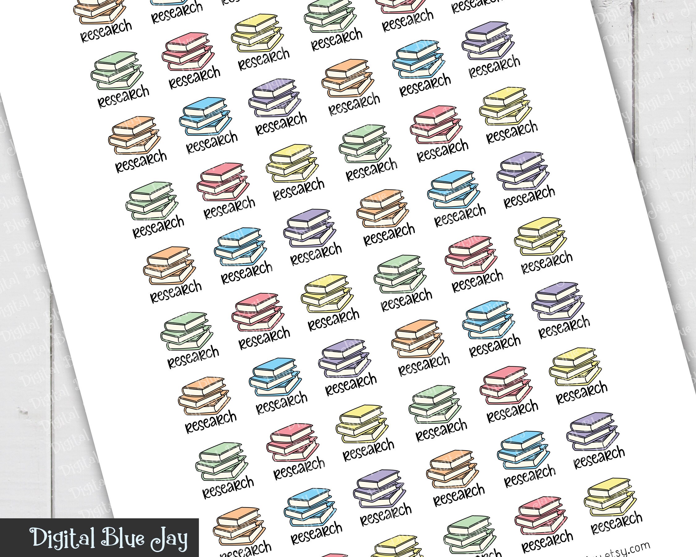 Writer Printable Planner Stickers Bundle, Write Brainstorm Outline Edit ...