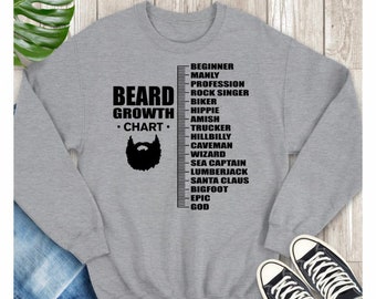 Beard Growth Chart Shirt