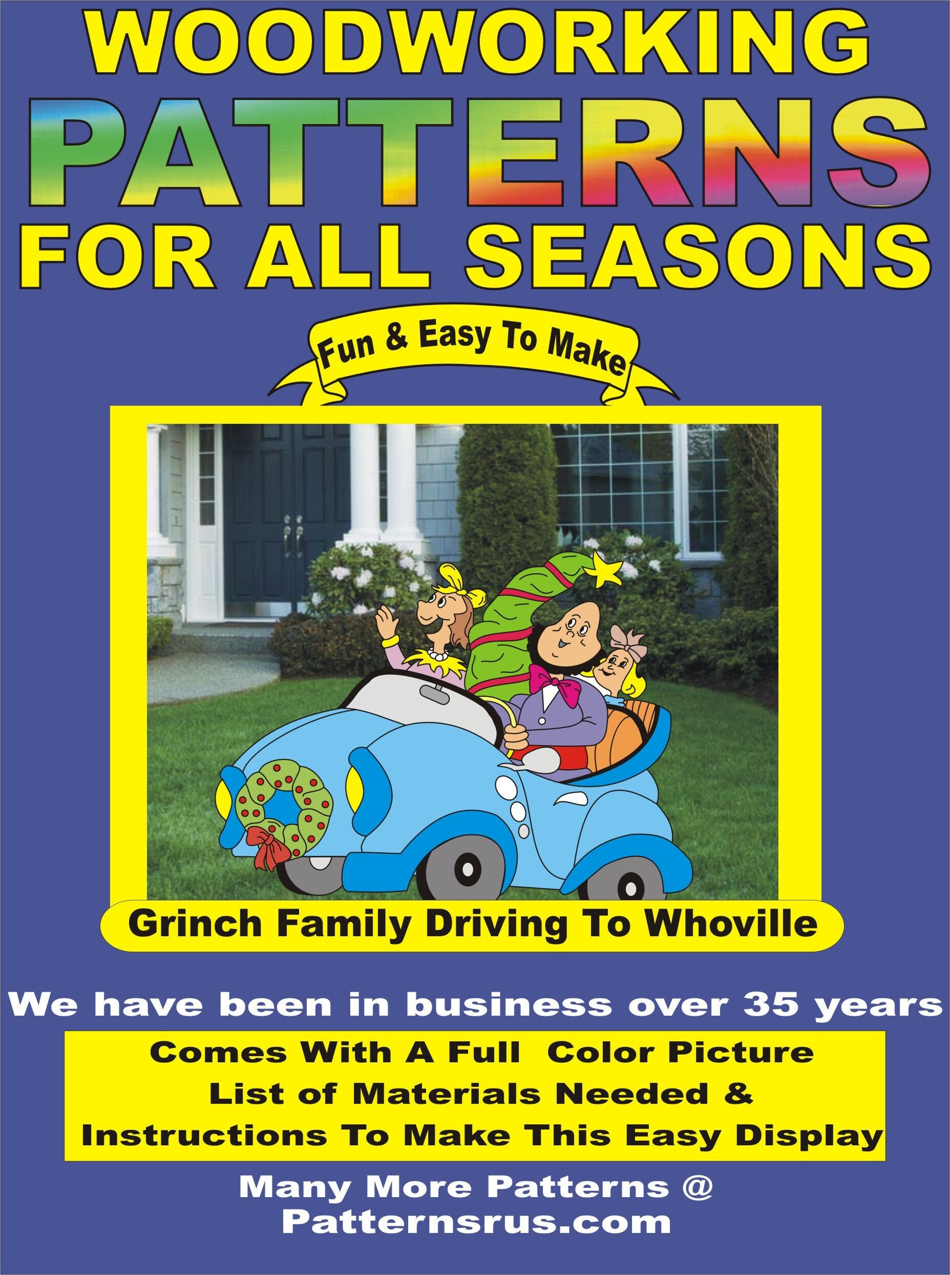 WHOVILLE CAROLLERS Kids Woodworking Pattern About 4 Feet Wide 3 Feet whoville-carollers-kids-woodworking-pattern-about-4-feet-wide-3-feet