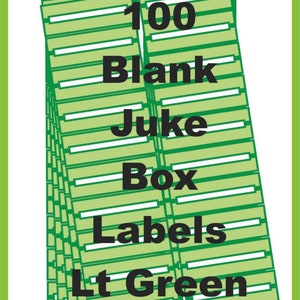 Etiquettes De Juke Box Wurlitzer Rockola Seeburg Musique 5 Etsy