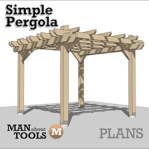 Simple Cedar Pergola Plan