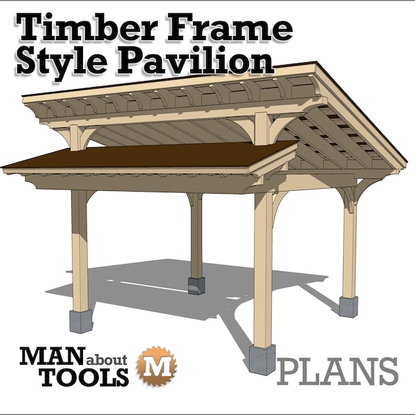 Timber Frame Style Pavilion Plan