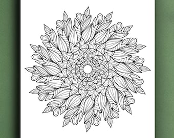 Desenhos de Mandalas para Colorir | 50 Desenhos Exclusivos, Arte Relaxante (PDF)