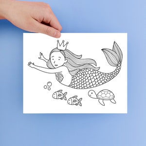 6 Mermaids & Mermen Coloring Pages For Kids Or Adults Alike! | Unique, Creative Designs | Print At Home | High Quality Prints