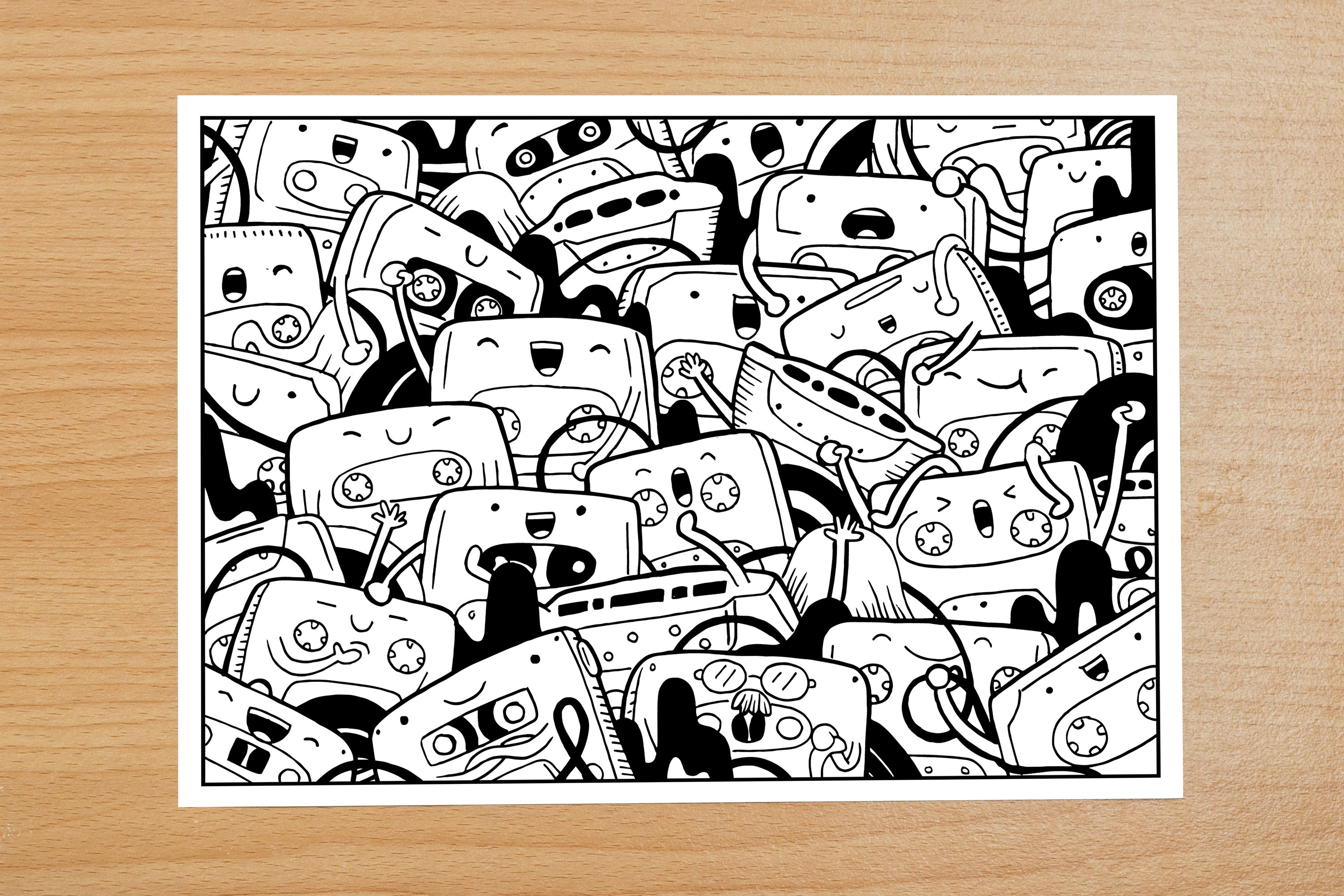 20 Assorted Coloring Pages for Kids or Adults Alike Collage Design ...