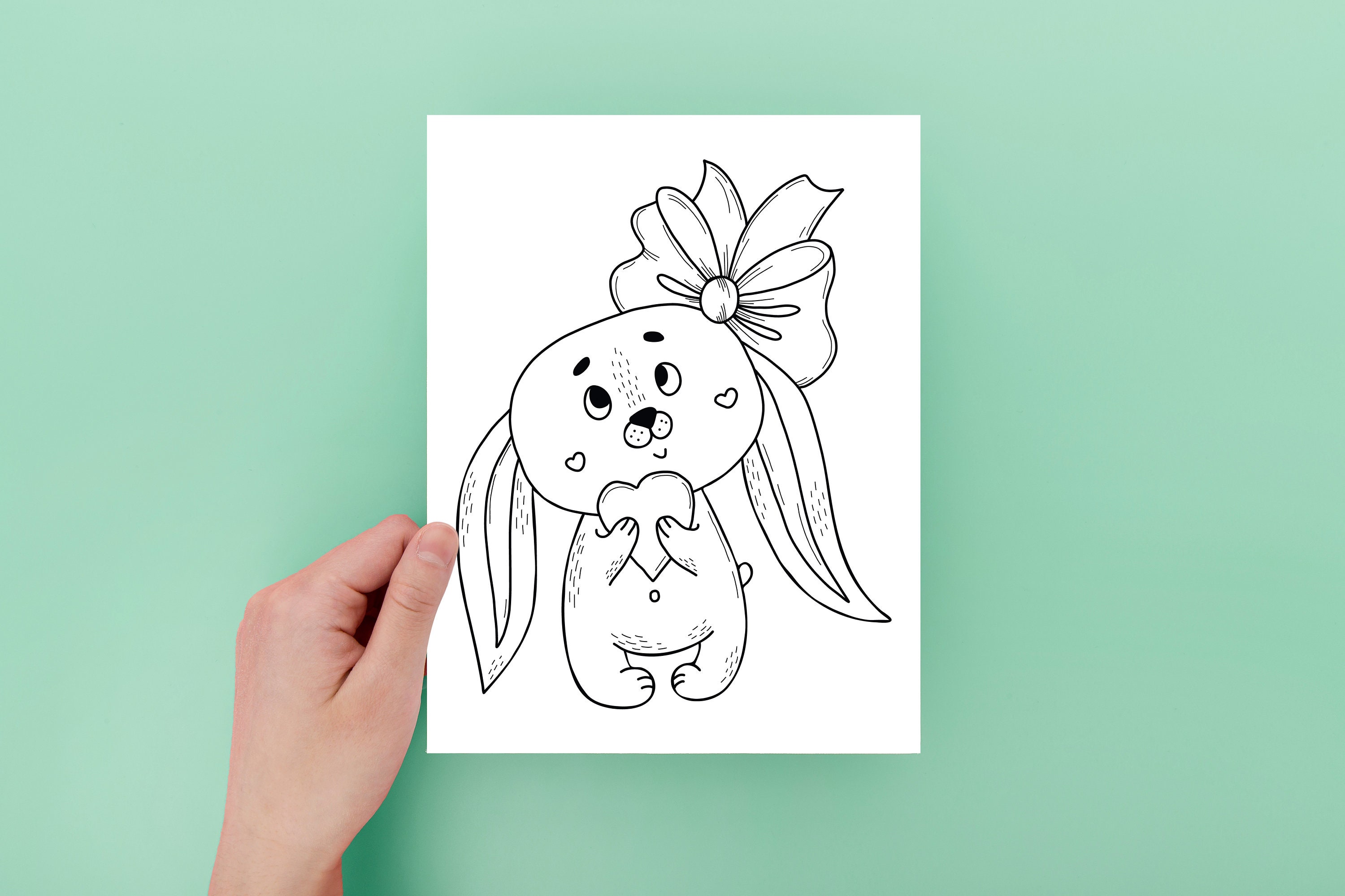 20 Easter Bunny Coloring Pages for Kids or Adults Alike! | Beautiful ...