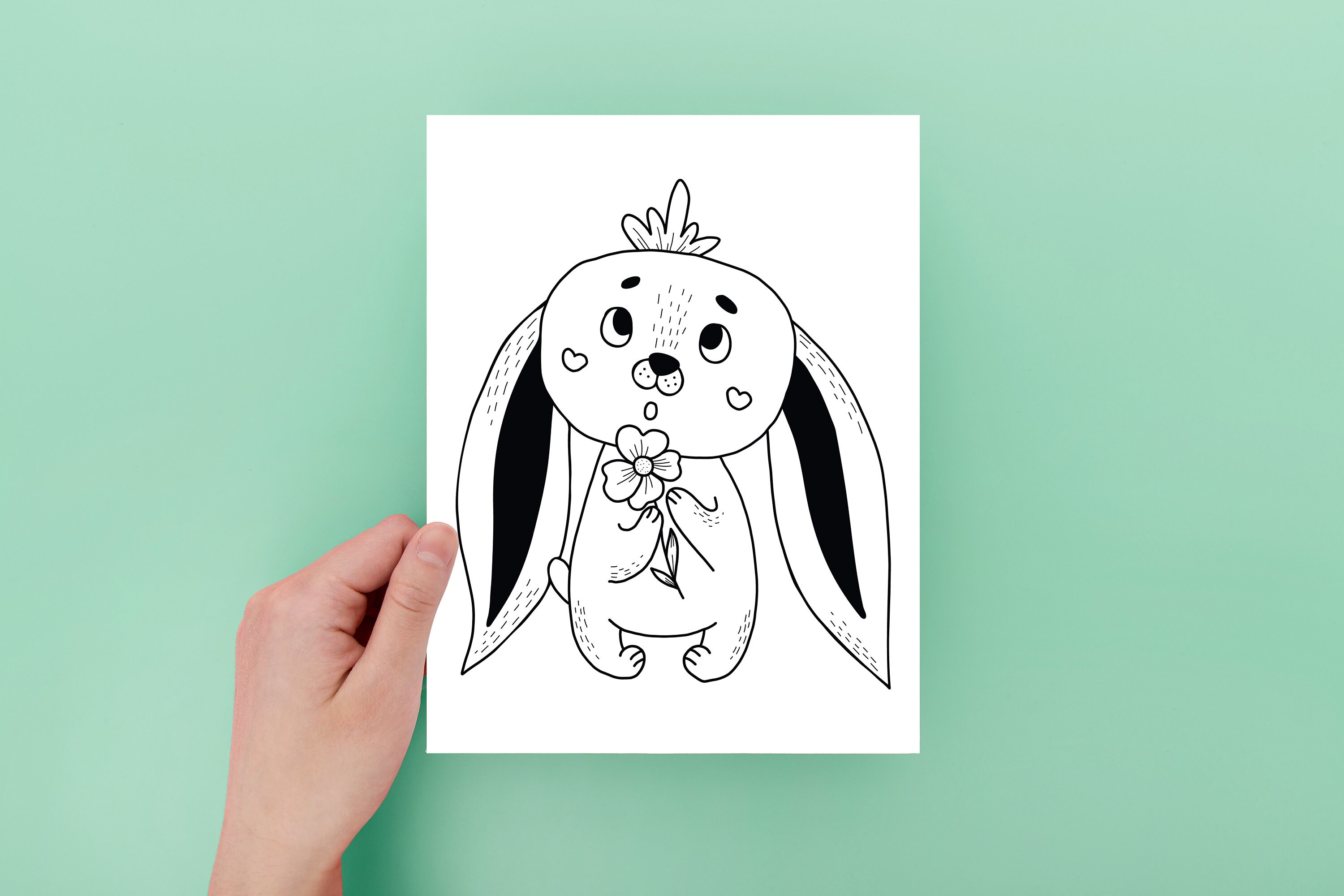 20 Easter Bunny Coloring Pages for Kids or Adults Alike! | Beautiful ...