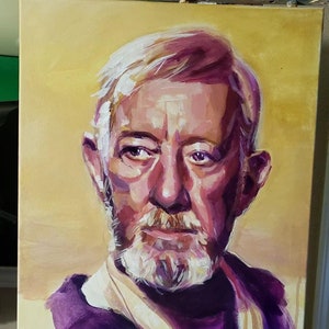 Kenobi acrylic painting