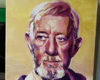 Kenobi acrylic painting