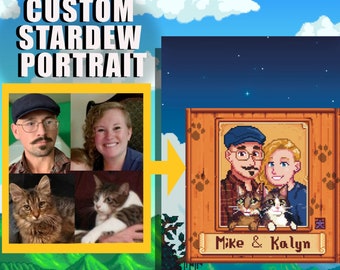 Custom Stardew Valley Pixel Art Portrait (Digital Download)