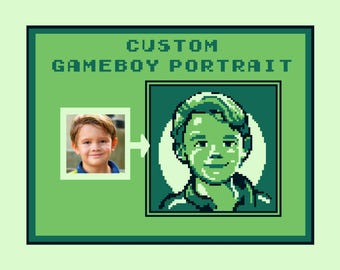 Custom Gameboy Style Portrait