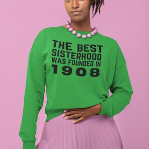 1908 sisterhood svg, png, sisterhood svg, pink and green