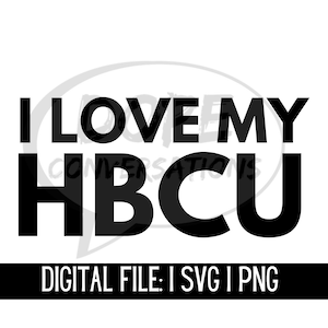 i love my hbcu svg, hbcu svg, college svg, education svg, historically black college svg
