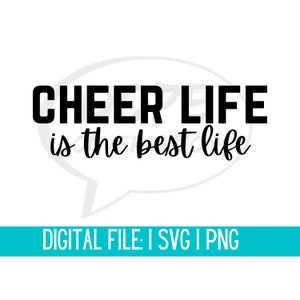 cheer life is the best life svg, cheer shirt, cheerleader shirt, sport svg