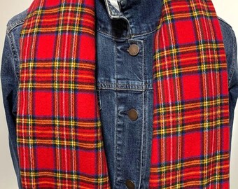 Stewart Tartan 100% Cotton Flannel Scarf, great  for Whole Family Sustainable  beautiful soft fabric  All Sizes (Adult and Child) also pets