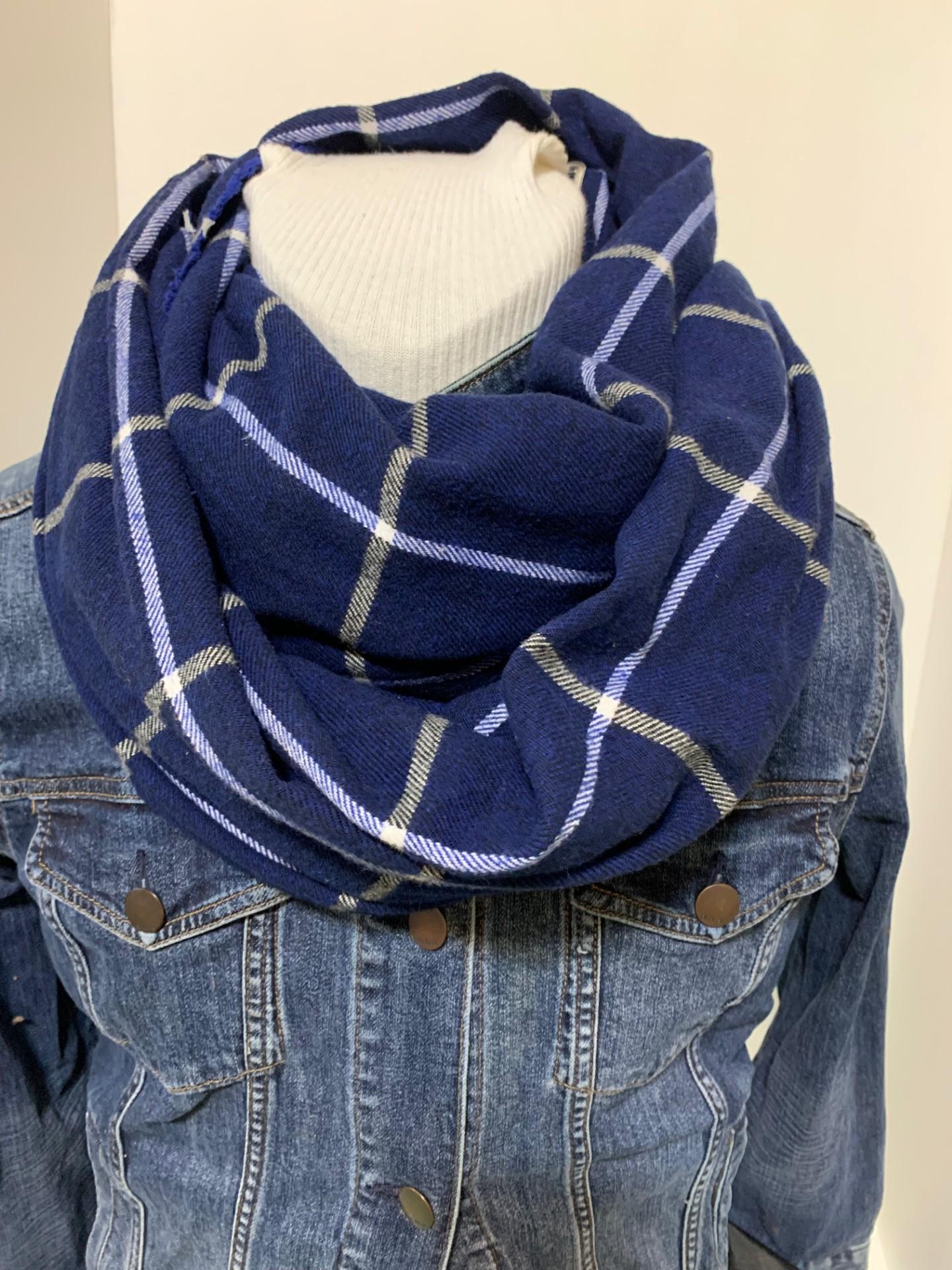 Navy Blue Scarf