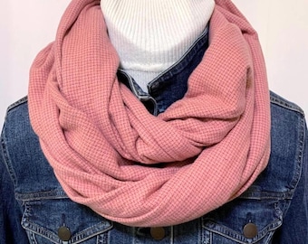 Rose tiny square soft 100% cotton flannel