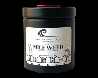 Vela aromática de marihuana MILF de Nancy / Inspirada en la serie de televisión Weeds / Velas para fans