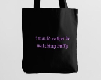 Bolsos inspirados en Buffy / Bolso de lona gótico de la Cazavampiros / Fandom del terror