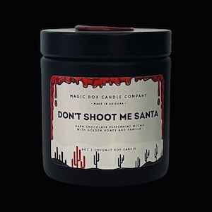 Don’t Shoot Me Santa Scented Candle | Coconut-Soy Wax Candle | The Killers | Christmas Gifts | Holiday Candle