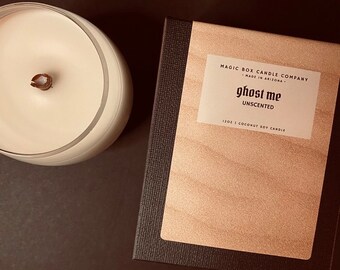 Vela de lujo sin aroma de vidrio vintage Ghost Me