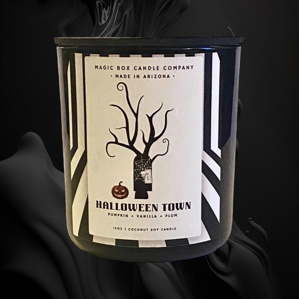 Halloween Town Scented Candle Nightmare Before Christmas  Inspired - Tim Burton Movies