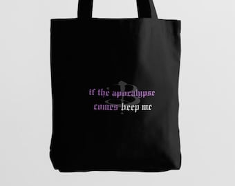 Beep Me / Bolsos de tela inspirados en Buffy / Bolso de lona / Fandom del terror