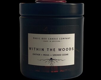 Vela perfumada Within The Woods: temática de terror, Sam Raimi y Evil Dead