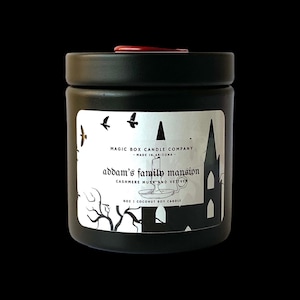 Addams Family Mansion Scented Candle - Cashmere musk and Vetiver.