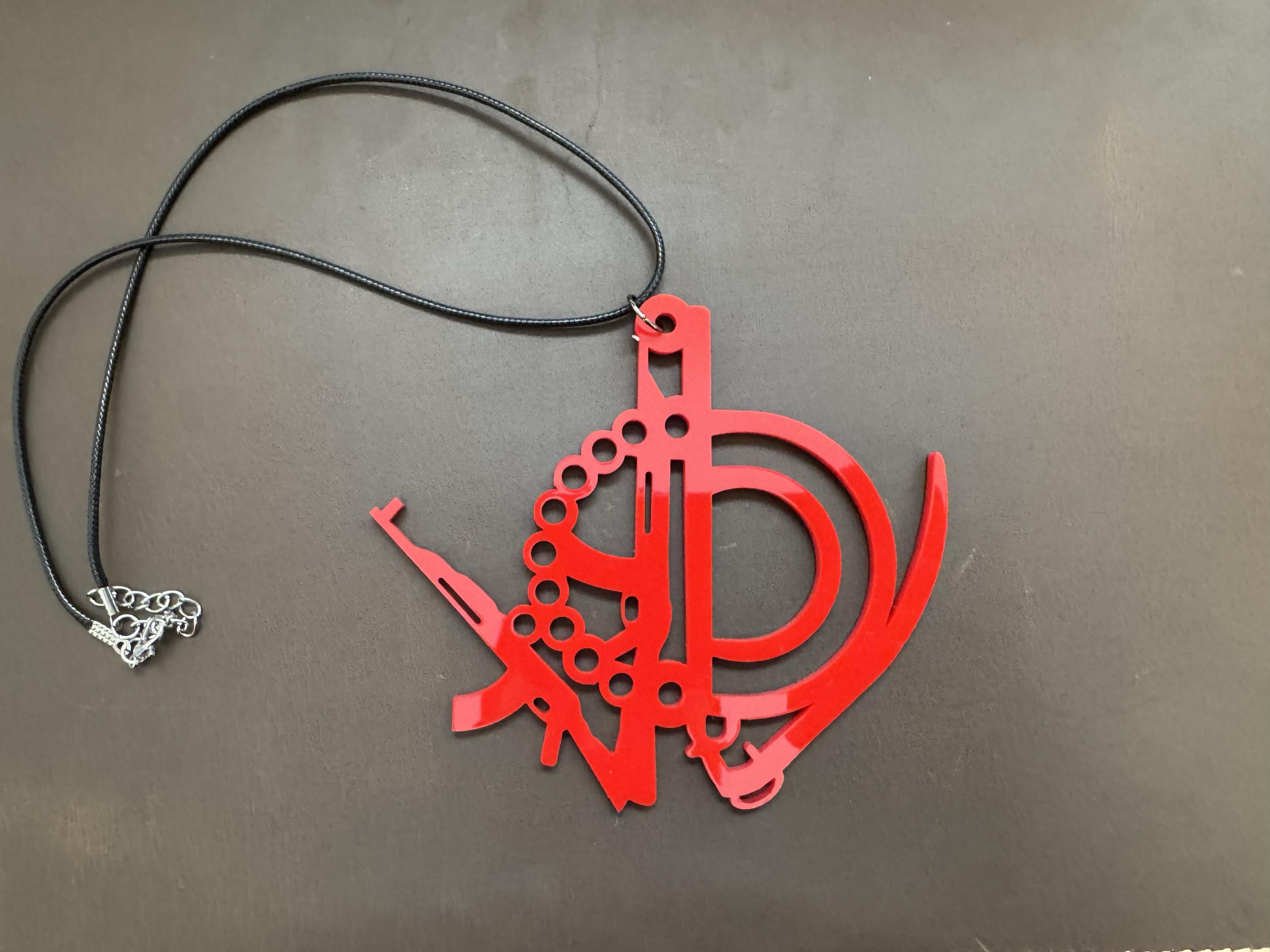 Sikh Khanda Sword Car Mirror Hanger: Orange Sikh Pride Accessory