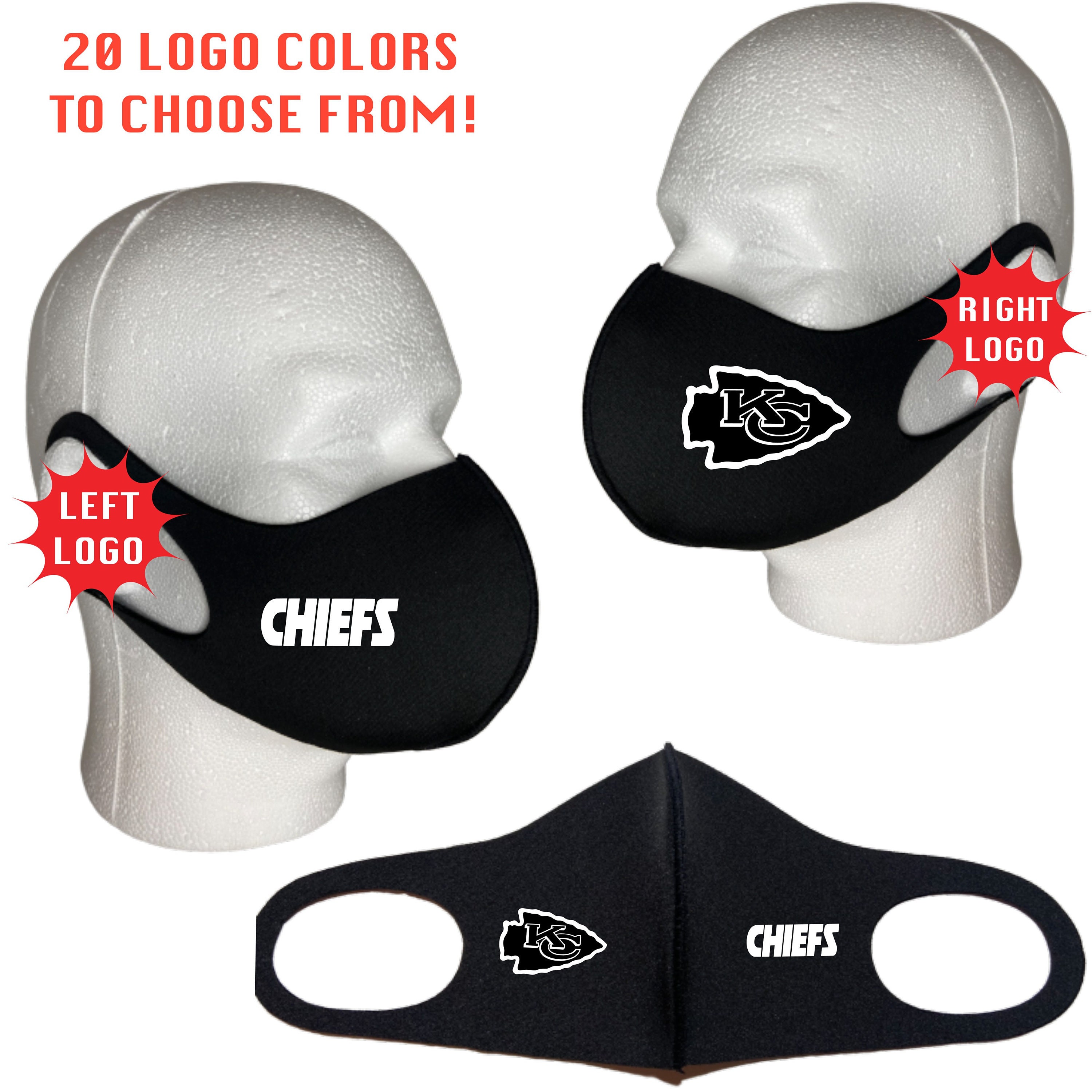 Nfl Face Mask Nfl Face Covering Face Mask Adult Nfl Team Etsy