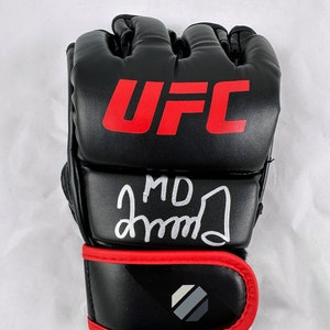 Merab Dvalishvili Signed Autographed UFC Glove | Verified by BLOCKS CoA | Georgian Bantamweight MMA Fighter