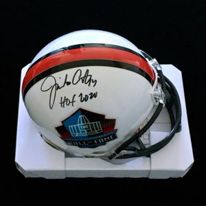 Jimbo Covert HOF 2020 Signed Autographed Hall of Fame Mini Football Helmet with JSA COA | Chicago Great