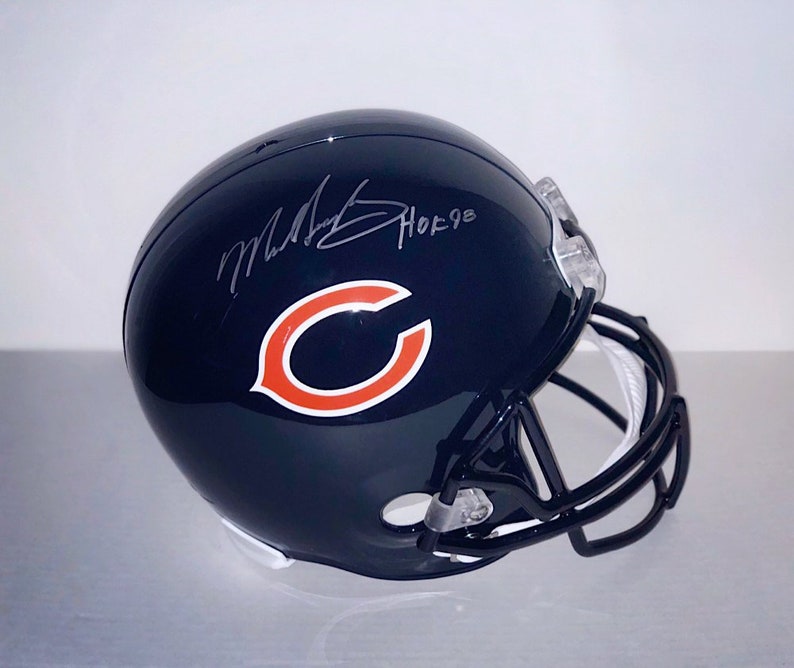 mike singletary signed football