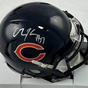 Olin Kreutz Chicago Bears Signed Autographed Speed Mini Helmet with JSA COA